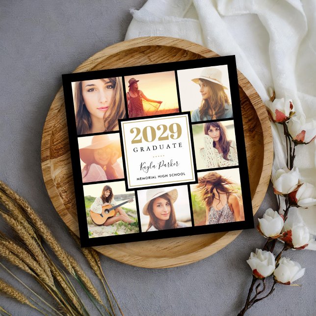 8 Photo Magnetic Graduation Announcement Cards (Creator Uploaded)