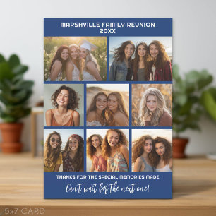 8 Photos - Family Reunion Memories Holiday Card