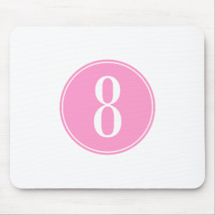 #8 Pink Circle Mouse Pad