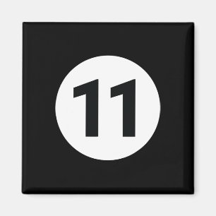 8 Pool Ball 11 Billiards Costume Halloween Group M Magnet