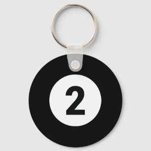 8 Pool Ball 2 Billiards Costume Halloween Group Ma Key Ring