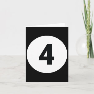 8 Pool Ball 4 Billiards Costume Halloween Group Ma Card