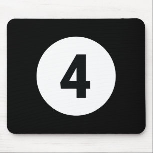 8 Pool Ball 4 Billiards Costume Halloween Group Ma Mouse Pad