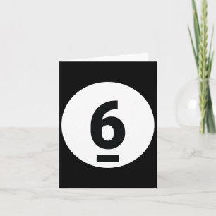 8 Pool Ball 6 Billiards Costume Halloween Group Ma Card