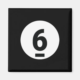 8 Pool Ball 6 Billiards Costume Halloween Group Ma Magnet