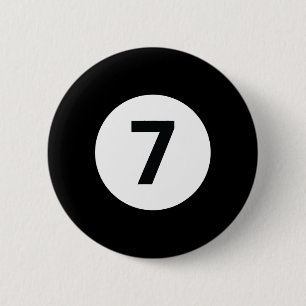 8 Pool Ball 7 Billiards Costume Halloween Group Ma 6 Cm Round Badge