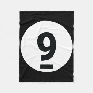 8 Pool Ball 9 Billiards Costume Halloween Group Ma Fleece Blanket
