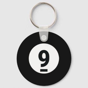 8 Pool Ball 9 Billiards Costume Halloween Group Ma Key Ring