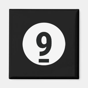 8 Pool Ball 9 Billiards Costume Halloween Group Ma Magnet