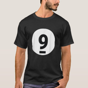 8 Pool Ball 9 Billiards Costume Halloween Group Ma T-Shirt