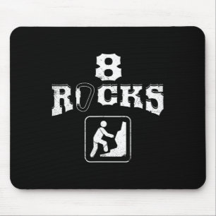 8 Rock Climbing Eight Year Old Birthday T Shirt Mouse Pad