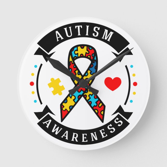 8" Round Acrylic Wall Clock (Front)