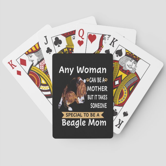 8 Special To Be A Beagle Mum Playing Cards (Back)