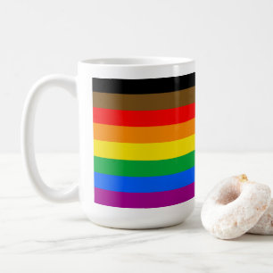 8-Striped LGBT Pride Flag Coffee Mug