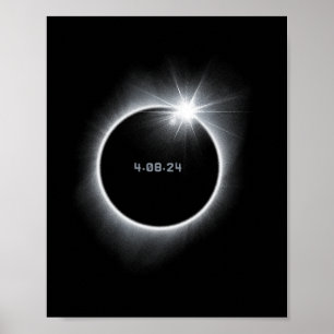8 Total Solar Eclipse 2024  Poster