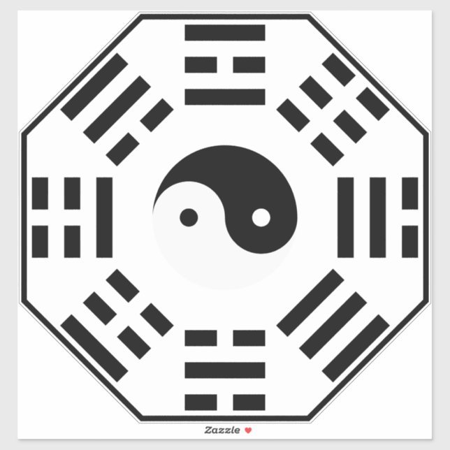 8 Trigrams - Yin Yang - Feng Shui (Sheet)