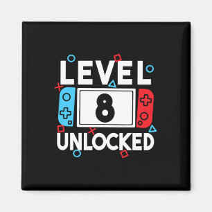 8 Unlocked Gamer 8th Birthday Video Game Boys 1 Magnet