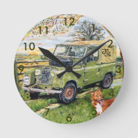 8" Wall Clock "FARM" Design