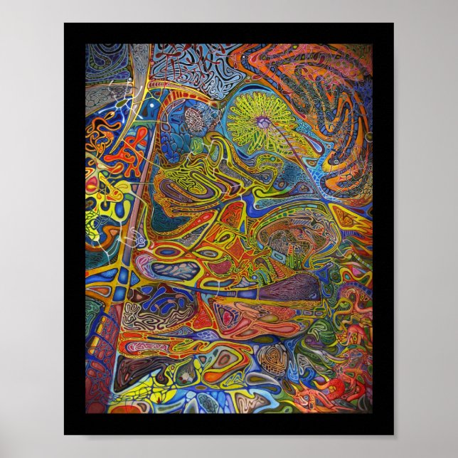 8"x10" Therapy for a Damaged Brain Poster (Front)