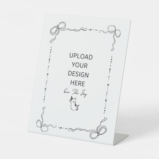 8 x 10" pedestal sign (Front)