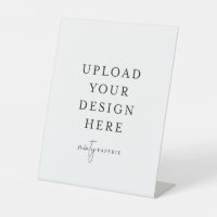 8" x 10" Plastic Pedestal Stand Sign