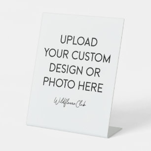 8" x 10" Plastic Pedestal Stand Sign