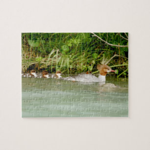 8" x 10" Puzzle 110 pieces of duck and ducklings