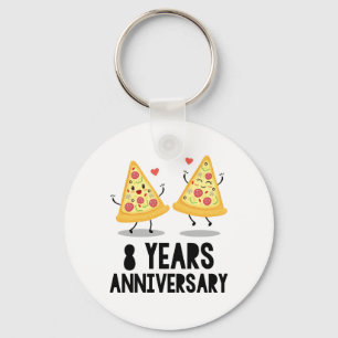 8 year anniversary key ring