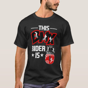8 Year Old Bike Riders Bmx Birthday Party Decorati T-Shirt
