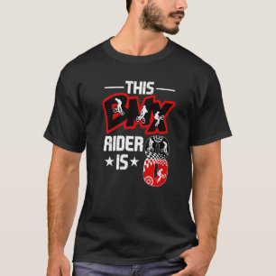 8 Year Old Bike Riders Bmx Birthday Party Decorati T-Shirt