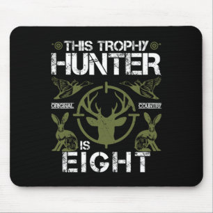 8 Year Old Birthday Hunting Duck Deer Hunter 8th B Mouse Pad