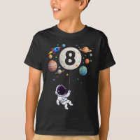 8 Year Old Birthday Planets Astronaut 8th Birthday