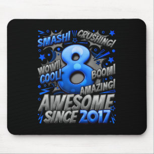 8 Year Old Gifts For Boys 8th Birthday Boy 8 Year Mouse Pad