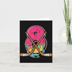8 Year Old Hockey Ice Cream Drip Youth 8th Birthda Card