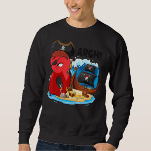 8 Year Old Pirate Birthday Pirates Ship Arr 8th Bi Sweatshirt