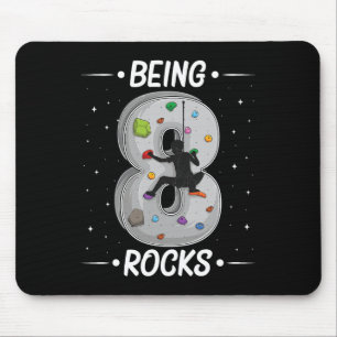 8 Year Old Rock Climbing 8th Birthday Adventures C Mouse Pad