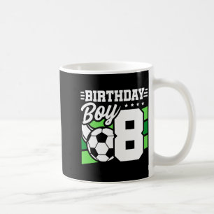 8 Year Old Soccer Football Party 8th Birthday Boy Coffee Mug