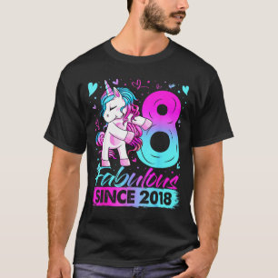 8 Year Old Unicorn For Girls 8th Birthday Girl Par T-Shirt