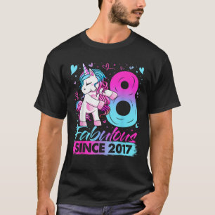 8 Year Old Unicorn Gifts For Girls 8th Birthday Gi T-Shirt