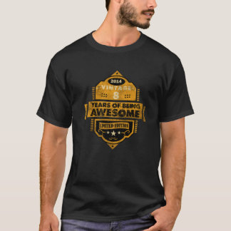 8 Year Old Vintage 2014 Limited Edition Happy 8Th T-Shirt