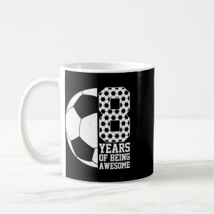 8 Years Of Being Awesome Kids Soccer Lover 8th Bir Coffee Mug