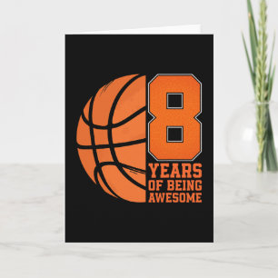 8 Years Of Being Awesome Sketll Lover 8th Birthday Card
