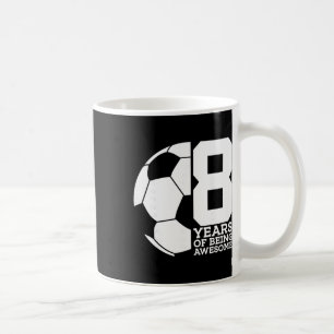 8 Years Of Being Awesome Soccer 8th Birthday Coffee Mug