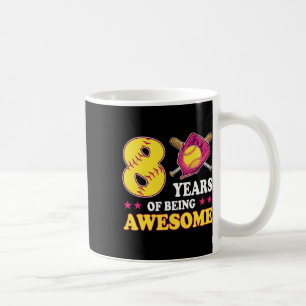 8 Years Of Being Awesome Softll Girl 8th Birthday  Coffee Mug