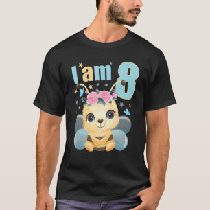 8 Years Old 8 Birthday Outfit Boy Girl Bees Bee T-Shirt