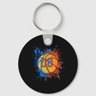8 Years Old 8th Birthday Basketball Gift For Boys Key Ring