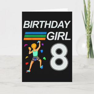 8 Years Old Birthday Bouldering Rock Climbing For  Card