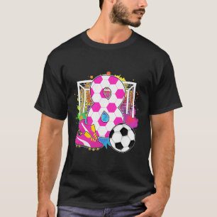 8 Years Old Birthday Girl 8th Birthday Soccer Them T-Shirt