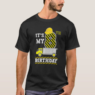 8 Years Old Boy Girl It's My 8th Birthday Construc T-Shirt