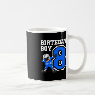 8 Years Old Boy Ice Hockey Player 8th Birthday Kid Coffee Mug